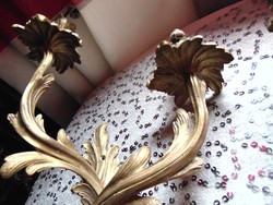 2 db álomszép barokk bronz falikar