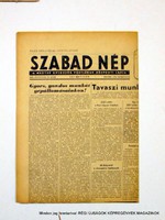 1955 március 18  /  SZABAD NÉP  /  Régi ÚJSÁGOK KÉPREGÉNYEK MAGAZINOK Szs.:  8999