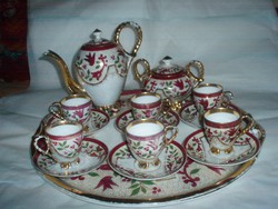 Antique, 19th century porcelain coffee set