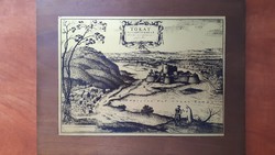 Antik Tokay /tokaji /rézmetszet /Tokaj  1657 - ben, rézlemez/