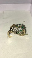 Smaragdos gyűrű 10k