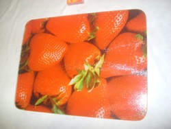 Tempered glass strawberry tray, coaster