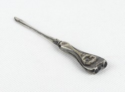 0X368 Antik ezüst körömápoló eszköz 10 cm