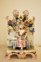 Biedermeier stílusú porcelán párologtató 1800 - as évek, - Bécsi hagyatékból!