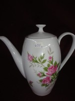 Arzberg hutschenreuther gruppe tea pourer. On a snow-white background with a pink rose. He has!