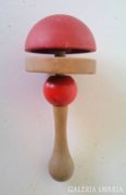 OLD WOODEN CHILD'S RATTLE AND STOPPER