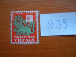 DÉL-VIETNAM 10 C 1952 Oroszlán templom D39