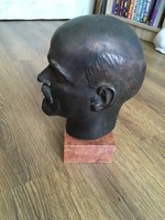 Szignált Lenin szobor Mikus Sándor munkája