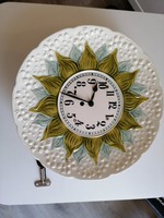 Keramik Uhr um 1880. 32 cm G ZELL BADEN