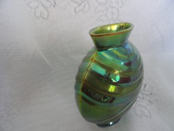 Zsolnay eosin glazed vase. Marked: tsa, size: 12 x 11.5 cm. Shipping is free. He has!