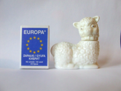 Mini, miniatűr bárány, bari formájú parfümös üveg, parfümtartó üveg