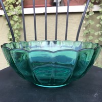 Retro zöld üvegtál