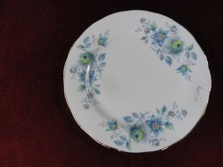 Queen Anne English Cake Plate with Beautiful Blue Floral Showcase Quality. He has!