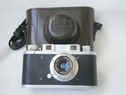 MOM Momikon fényképezőgép saját tokjában Budapest 1954-56 