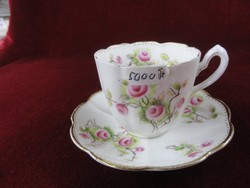 Wllrose English porcelain teacup + placemat. Numbered, wavy edges. He has!