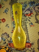 Karcagi  jelezett fátyol  üveg váza 27  cm 