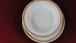 Alföldi porcelain flat plate dia. 24 cm with a brown/yellow stripe on the edge. He has!