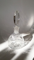 Régi kristály parfümös üveg piperekellék 16 cm