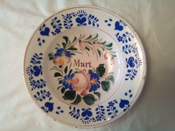 Mari feliratos hollóházi tányér (2)
