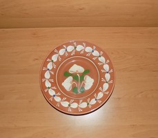 Sárospataki mázas kerámia falitányér 22,5 cm (n)