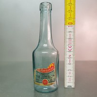 "Hazai Luna 50 Gr" töredékes címkés halványkék sósborszeszes üveg (826)