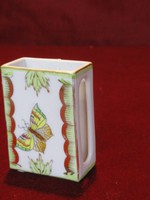 Herend porcelain Victoria pattern match holder. He has!