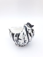 Luria Vilma madárpár kaspó - összebújó galambpár váza - retro iparművész kerámia váza galamb madár