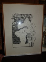 Anita lennaerts, numbered etching, framed
