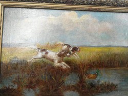 Painting with Hunting Dogs