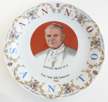Cislago Italy : II. János Pál Pápa emlék tányér - olasz emléktányér