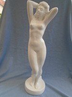 A huge 55 cm beautifully crafted female nude with melacco mark master plaster
