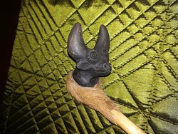 African pipe with buffalo head, utility object, ornament