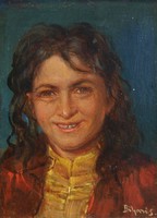 BIHARI SÁNDOR /1855 - 1906 /:Fiatal Lány