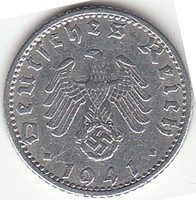 Német III. Birodalom 50 pfennig 1941D 