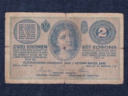 Osztrák-Magyar Korona bankjegyek (háború alatt) 2 Korona bankjegy 1914 / id 11030/