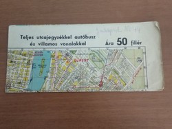 Stoits György "Merre menjek" (1941-es): Budapest közlekedési térképe eladó