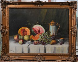 Újházy Ferencnek tulajdonítva (1827-1921): Gyümölcs csendélet
