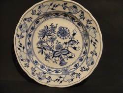 "MEISSEN - i' hagymamintás tányér,hibátlan ,Jelz. Cseh D koronás,átm.24,5 cm