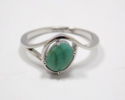 Smaragd köves ezüst gyűrű(ZAL-Ag82611)