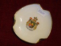Swiss porcelain ashtray. Fürstentum with coat of arms of Liechtenstein. He has!