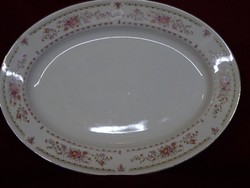 Wiener baroque antique porcelain meat bowl with a small flower pattern. 31 X 23 cm. He has!