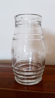 Régi kis üveg Warhanek ruszlis palack 9.5 cm