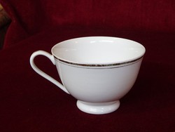 Chinese tea cup with gold stripe. He has!