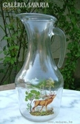 Very old painted glass spout