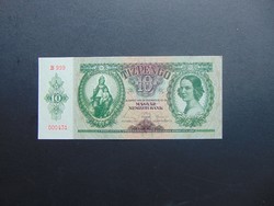 10 pengő 1936 B 999 aUNC ! Hajtatlan bankjegy  