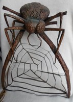 Szecessziós, nagy méretű  különleges pók lámpa  51 x 43 cm