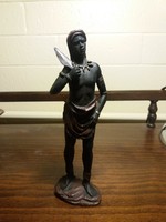 Afrikai harcos szobor