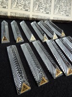 Laurentroux vásárló részére - Ólomkristály késbak készlet -  12 darab