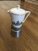 Szép állapotú Budapest látképes retro kávéfőző