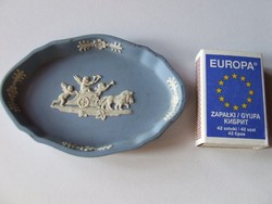 Angol Wedgwood biszkvit porcelán mini, kisméretű tálka, kis tál, tálca, gyűrűtartó
